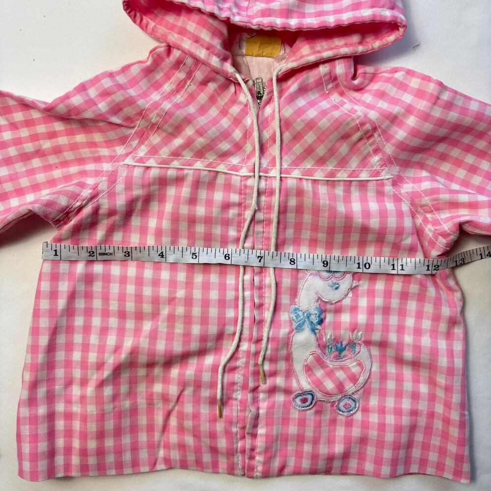 Vintage Duck Pink Gingham Jacket 12-18 months - Picture 4 of 6